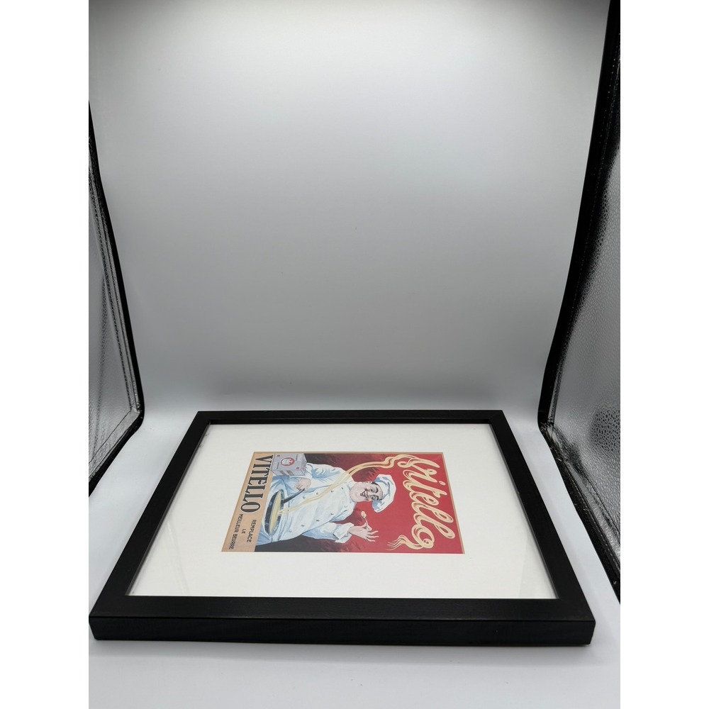Vintage Vitello Margarine Leonetto Cappiello Framed Art Print 11x14 Chef 1999 - Picture 8 of 11